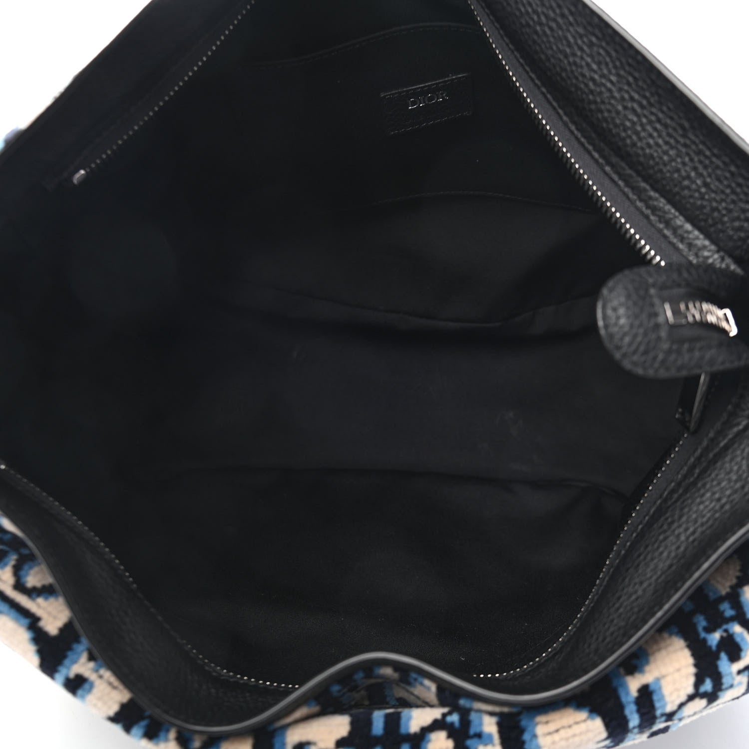 Christian Dior Oblique Saddle Soft Bag Bleu Marine 5 of 9