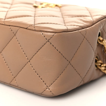 Chanel Lambskin Quilted Mini Pillow Crush Camera Case Beige 9 of 10