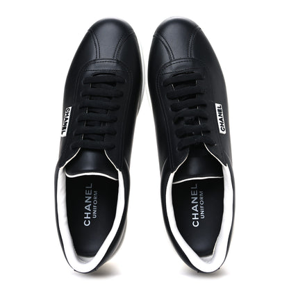 Chanel Calfskin CC Womens Sneakers 40.5 Black 2 of 10