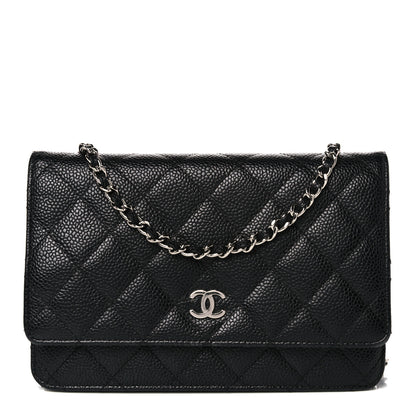 Chanel Caviar Quilted Wallet On Chain WOC Black 1 of 18