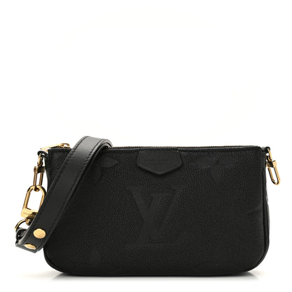 Louis Vuitton Empreinte Monogram Giant Multi Pochette Accessories Small Pochette Black 1 of 10
