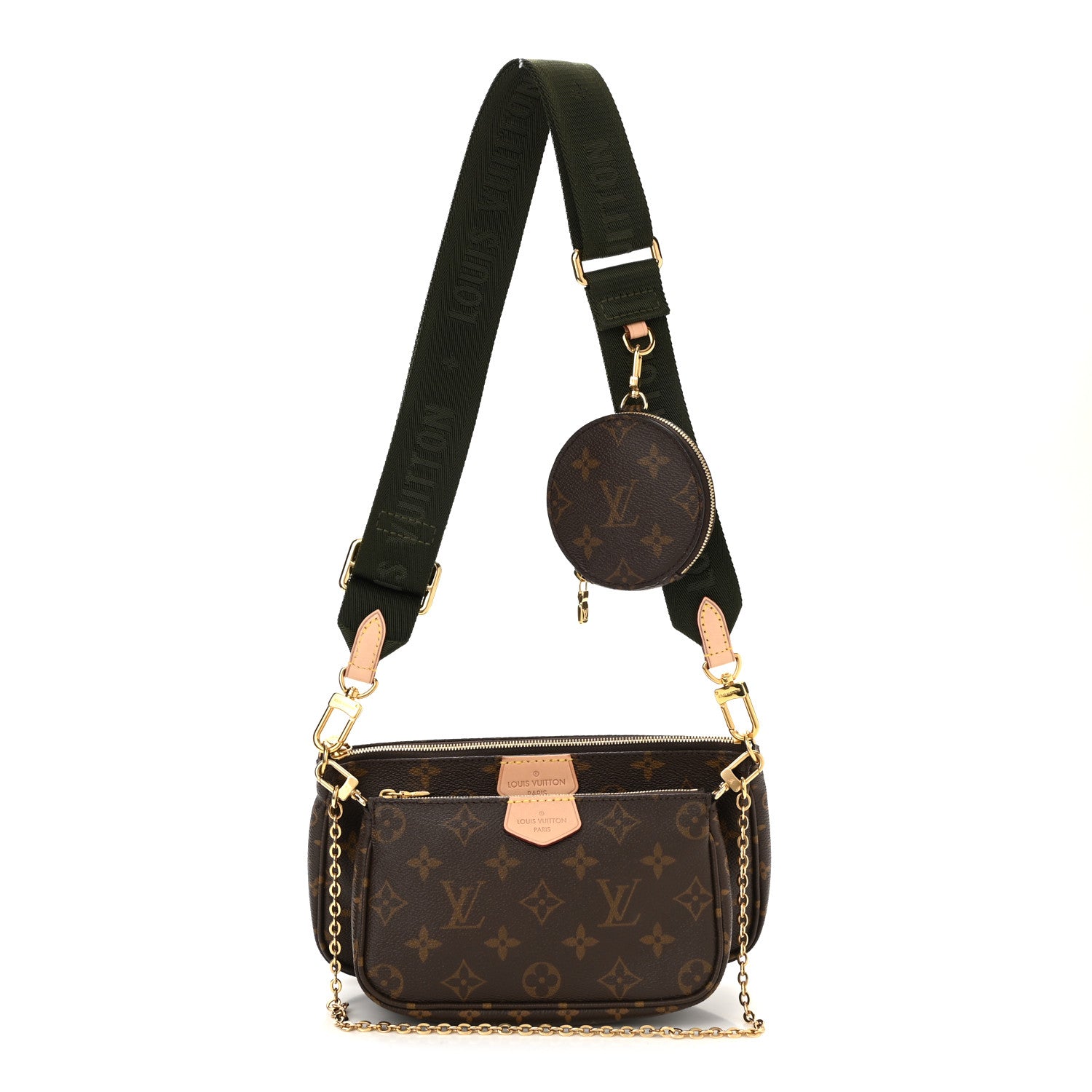 Louis Vuitton Monogram Multi Pochette Accessories Kaki 1 of 11