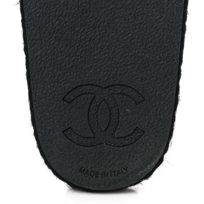 Chanel Braided Knit CC Mules 40 Black Gold 6 of 9