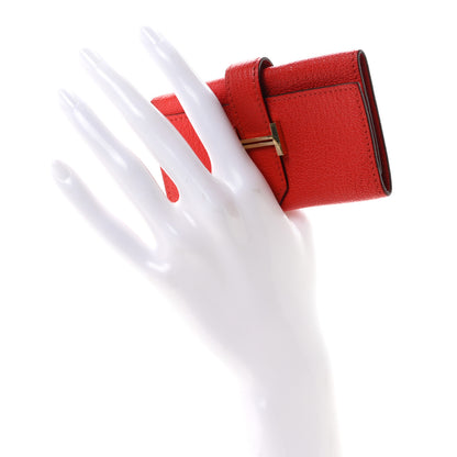 Hermes Chevre Mysore Bearn Multicles 4 Key Holder Rouge Tomate 2 of 7