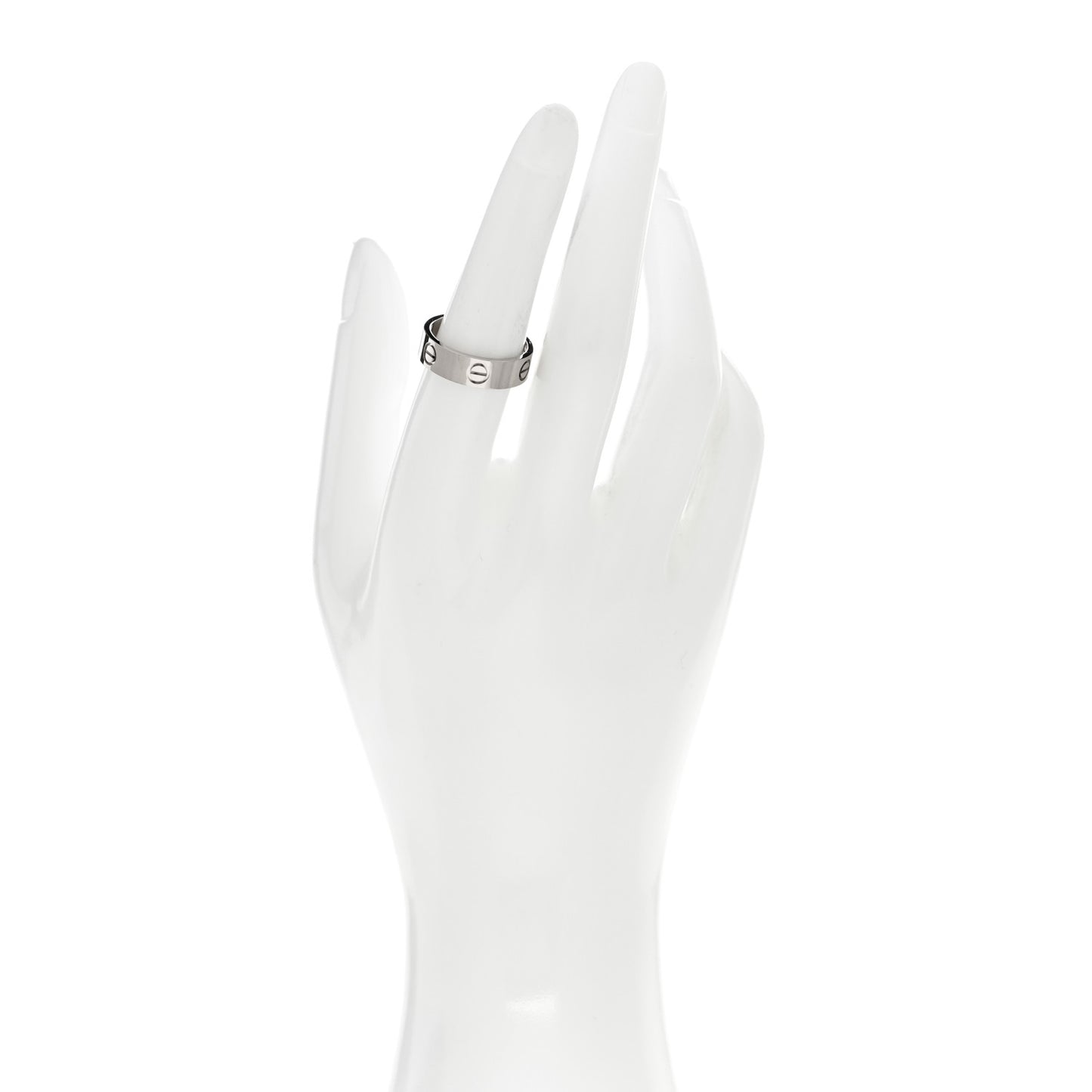 18K White Gold 5.5mm LOVE Ring 54 7
