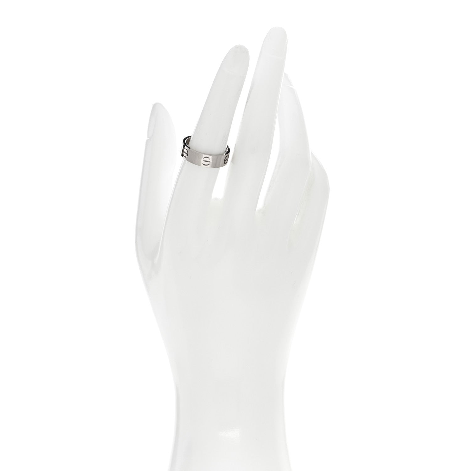 Cartier 18K White Gold 5.5mm LOVE Ring 54 7 2 of 4