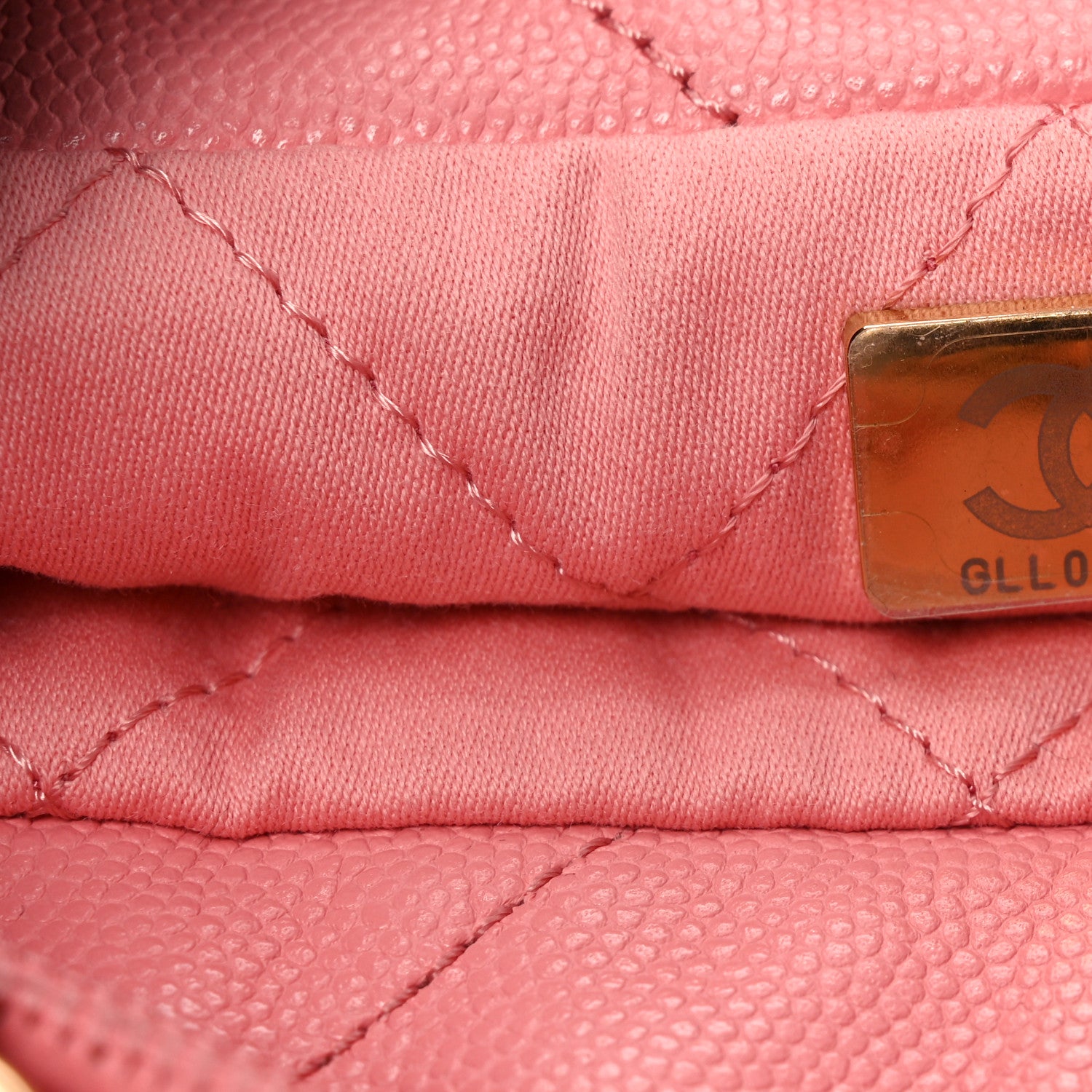 Chanel Shiny Caviar Quilted Mini Chanel 22 Coral 7 of 10