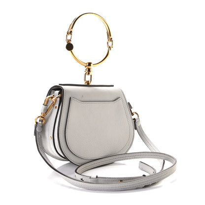 Chloe Calfskin Suede Small Nile Bracelet Bag Airy Grey 2 of 6