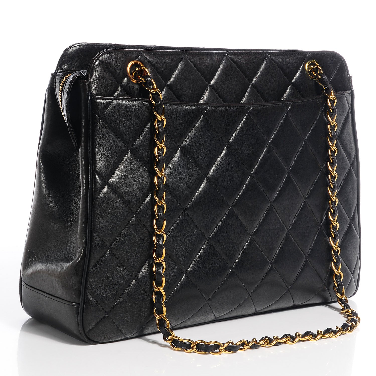 Chanel Lambskin Quilted Shoulder Bag Black 3 of 10