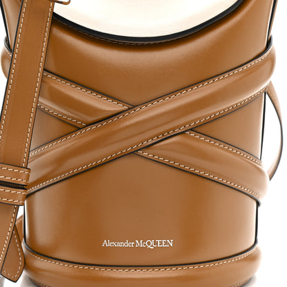 Alexander McQueen Calfskin Mini Curve Bucket Bag Tan 7 of 10
