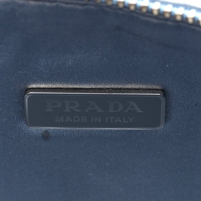 Prada Satin Crystal Triangle Pouch Celeste 6 of 9