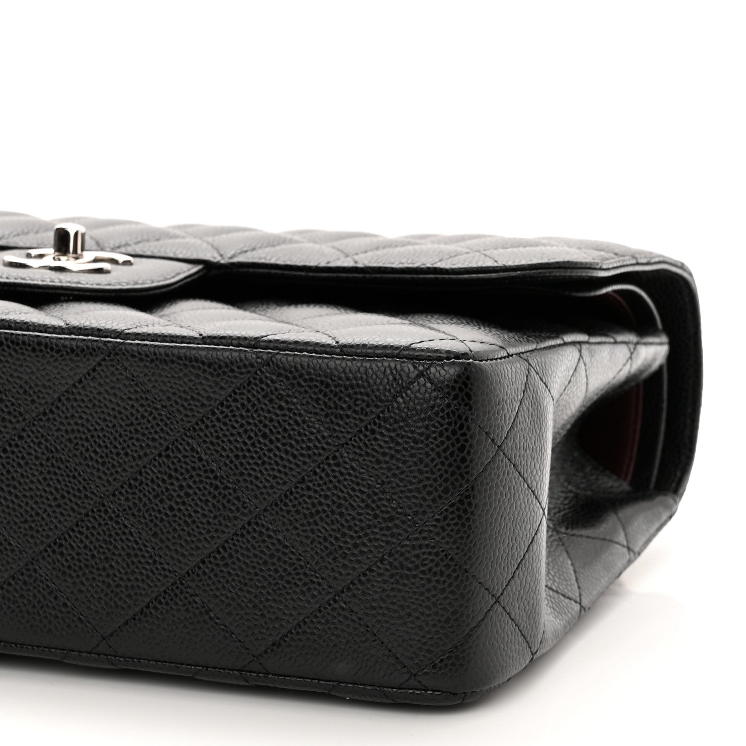 Chanel Caviar Quilted Jumbo Double Flap Black 10 of 11