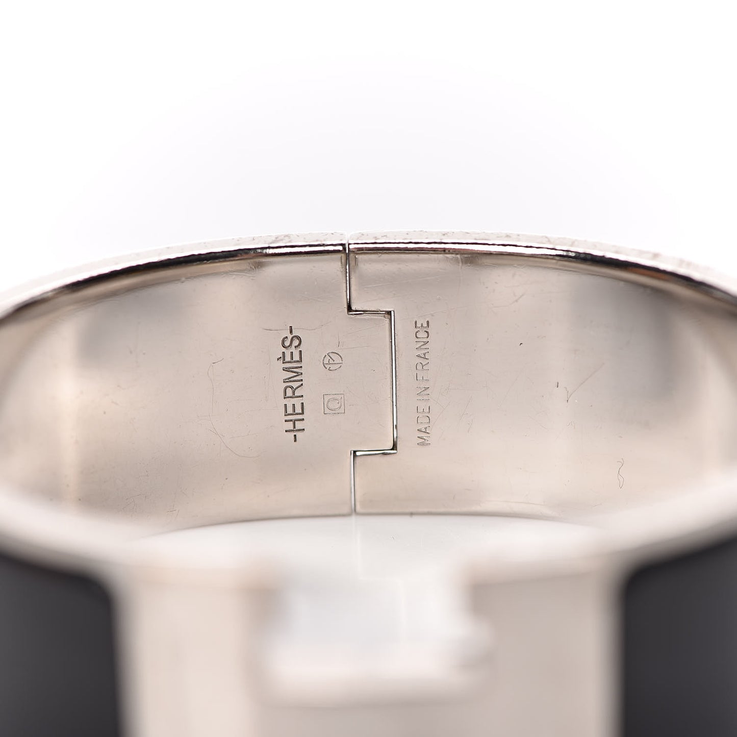 Enamel Wide Clic Clac H Bracelet PM Black