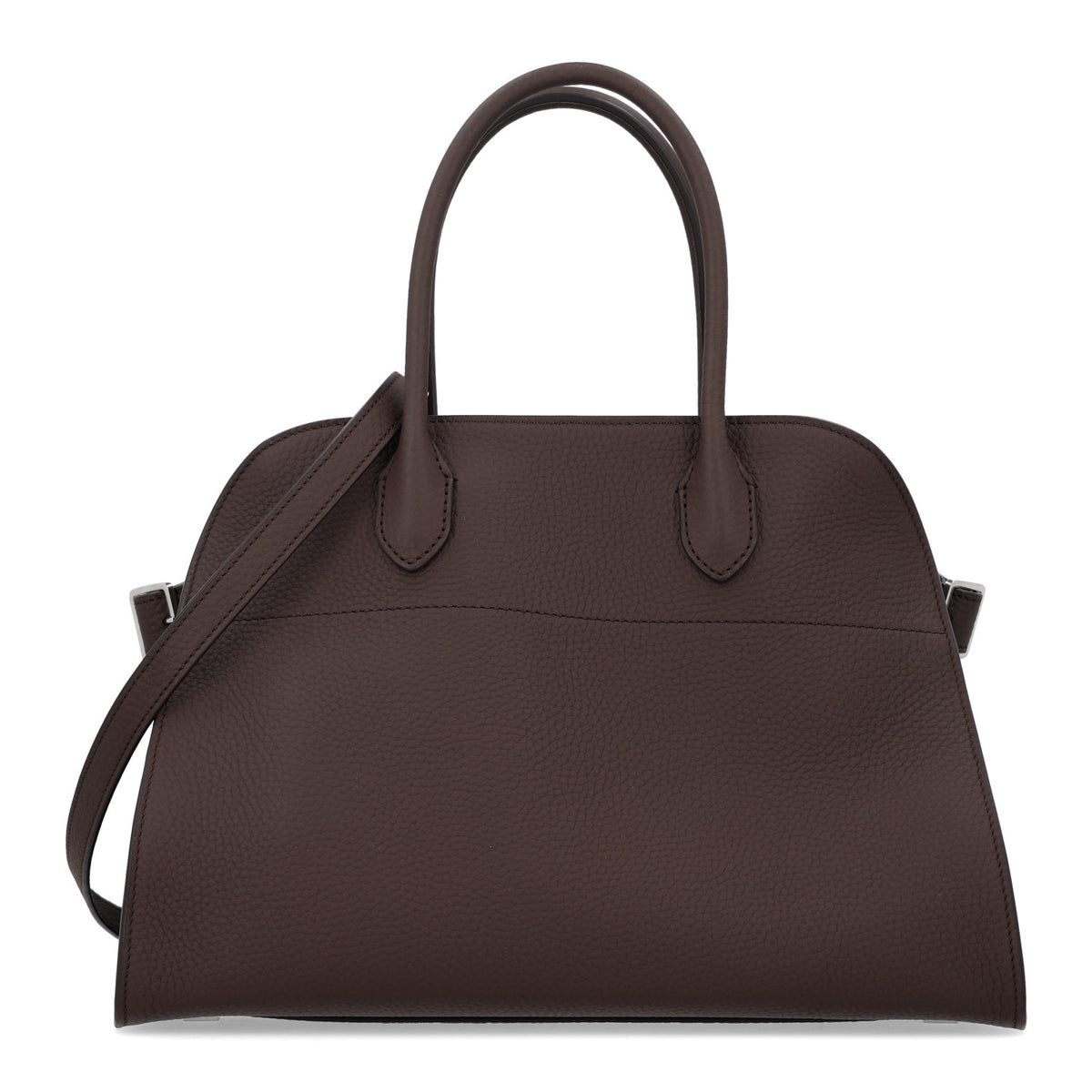 Matte Grained Calfskin Soft Margaux 12 Deep Brown