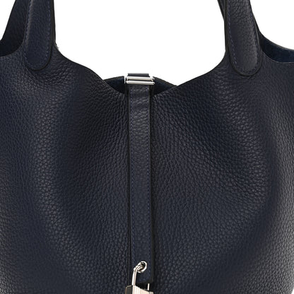 Hermes Taurillon Clemence Picotin Lock 22 MM Bleu Nuit 7 of 10