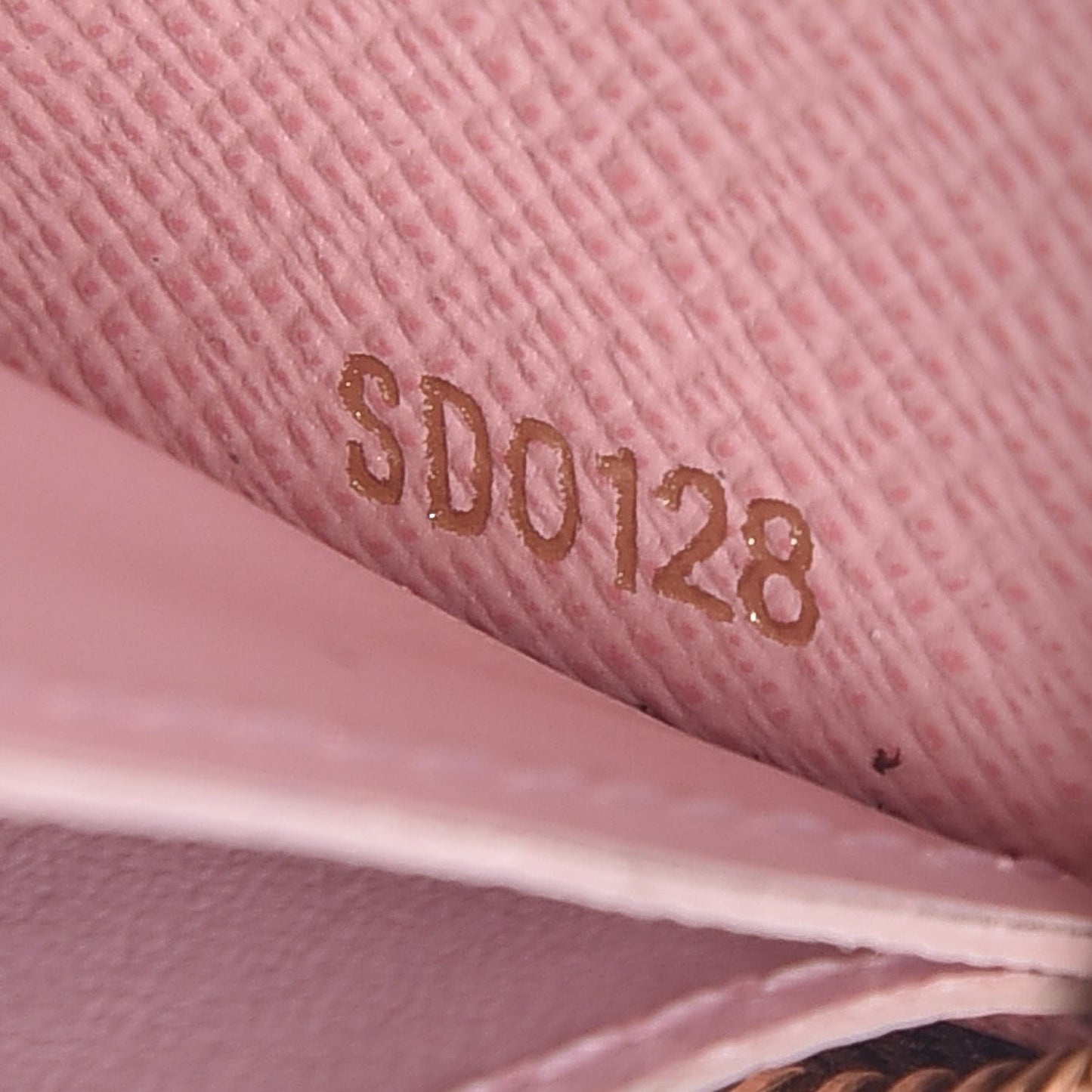 Damier Ebene Clemence Wallet Rose Ballerine