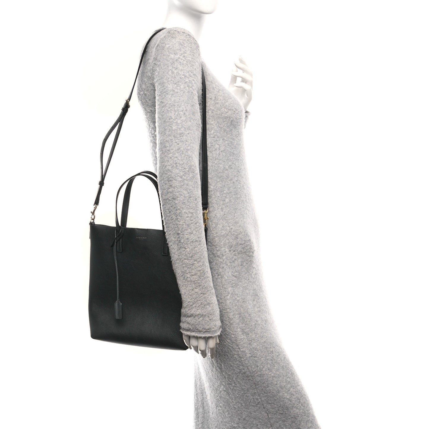 Calfskin Toy Shopping Tote Black