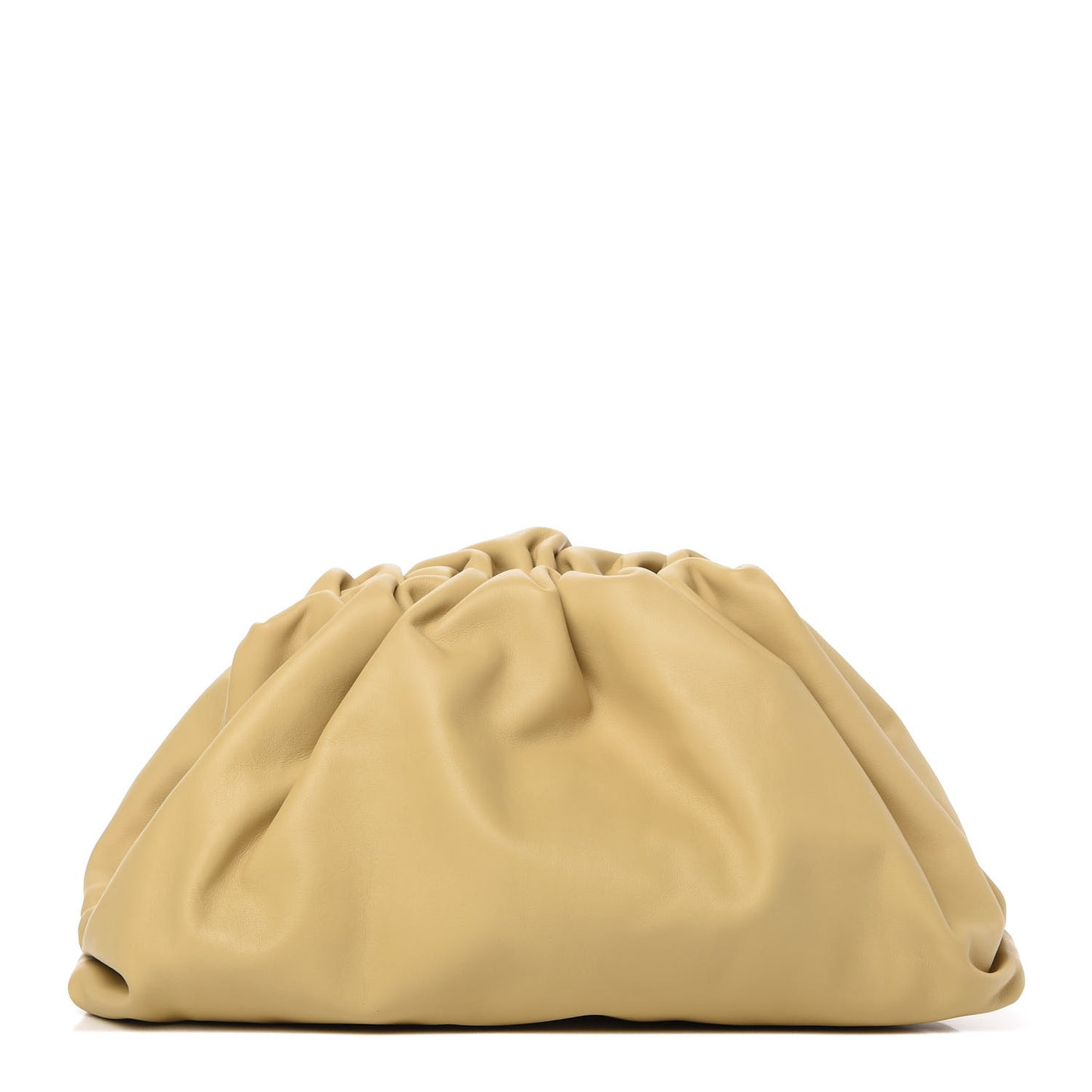 Smooth Butter Calf The Pouch Oversized Clutch Tapioca