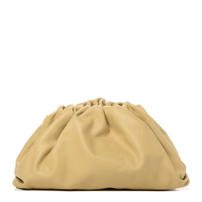 Bottega Veneta Smooth Butter Calf The Pouch Oversized Clutch Tapioca 1 of 10