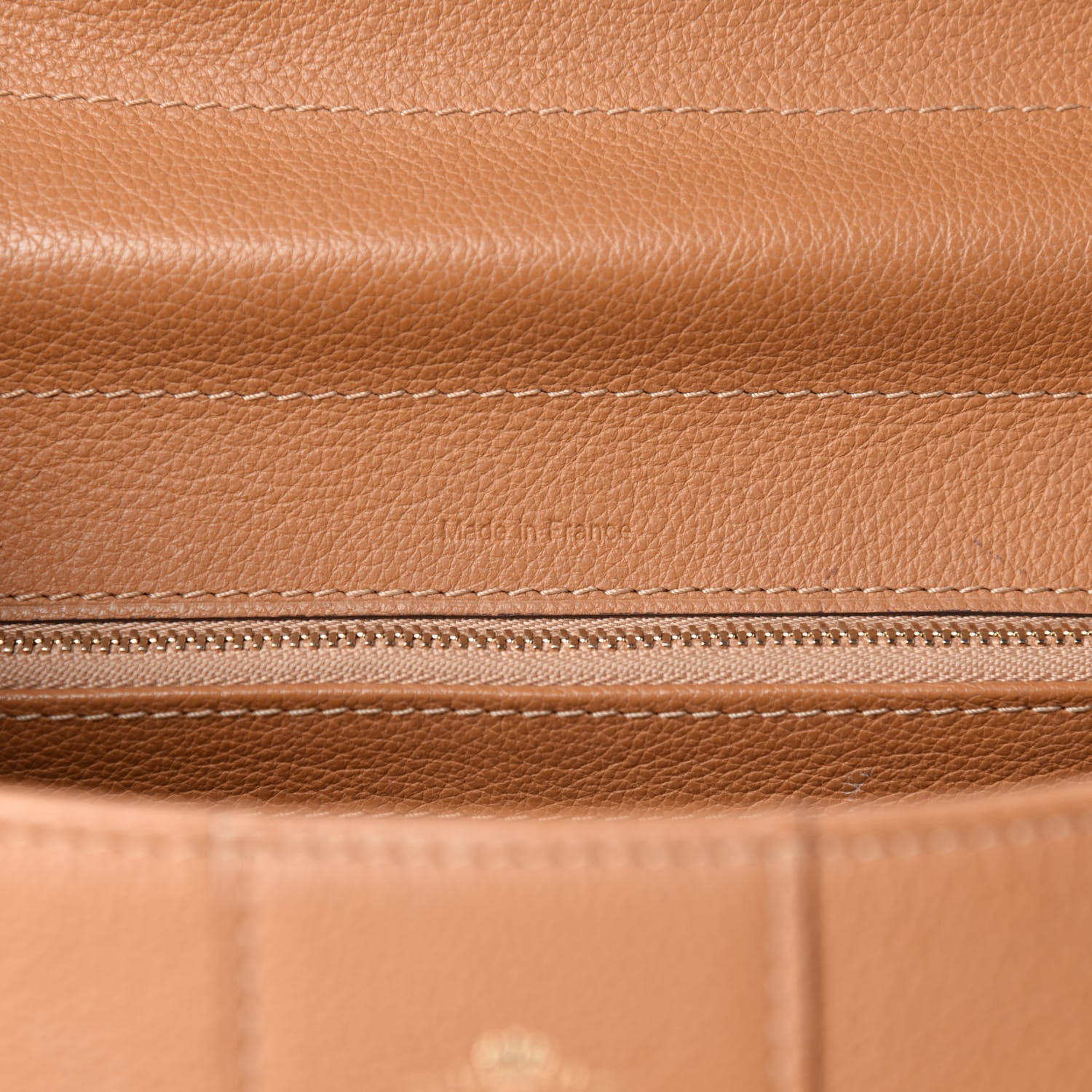 Delvaux Grained Calfskin MM Brillant Satchel Natural 17 of 18
