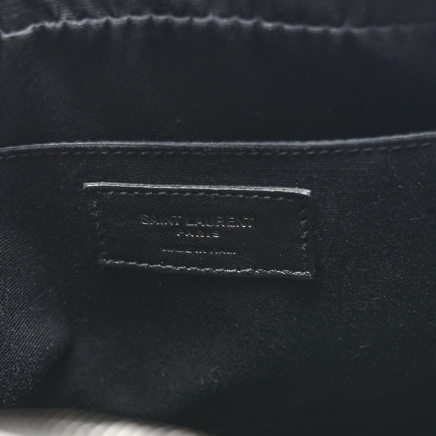 Saint Laurent Calfskin Matelasse Monogram Monochrome Lou Camera Bag Black 5 of 9