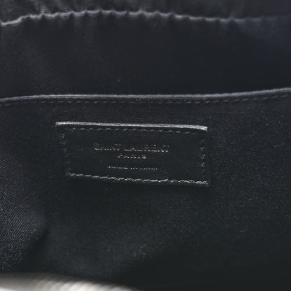 Saint Laurent Calfskin Matelasse Monogram Monochrome Lou Camera Bag Black 5 of 9