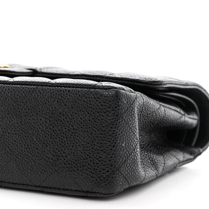 Chanel Caviar Quilted Medium Double Flap Black 9 of 10