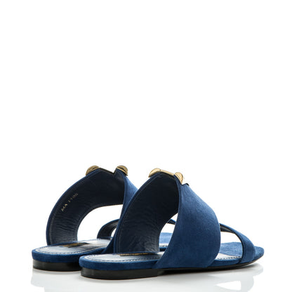 Louis Vuitton Suede Bayfront Mule 37 Blue 4 of 8