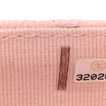 Chanel Caviar Quilted Crystal CC Flap Card Holder Pink 8 of 10