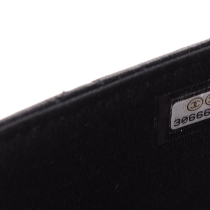 Chanel Lambskin Quilted CC Pearl Crush Wallet on Chain WOC Black 7 of 11