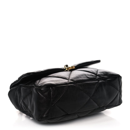 Chanel Goatskin Quilted Large Chanel 19 Flap Black 4 of 15
