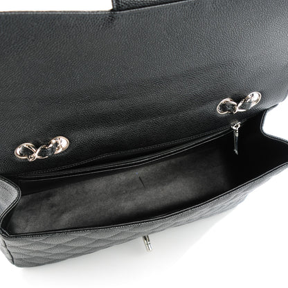 Chanel Caviar Quilted Jumbo Single Flap Black 5 of 8
