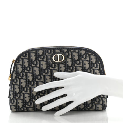 Christian Dior Oblique Montaigne 30 Pouch Blue 2 of 8