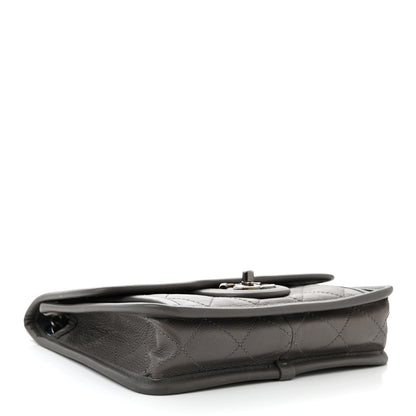 Chanel Calfskin Quilted Mini French Riviera Flap Grey 4 of 10