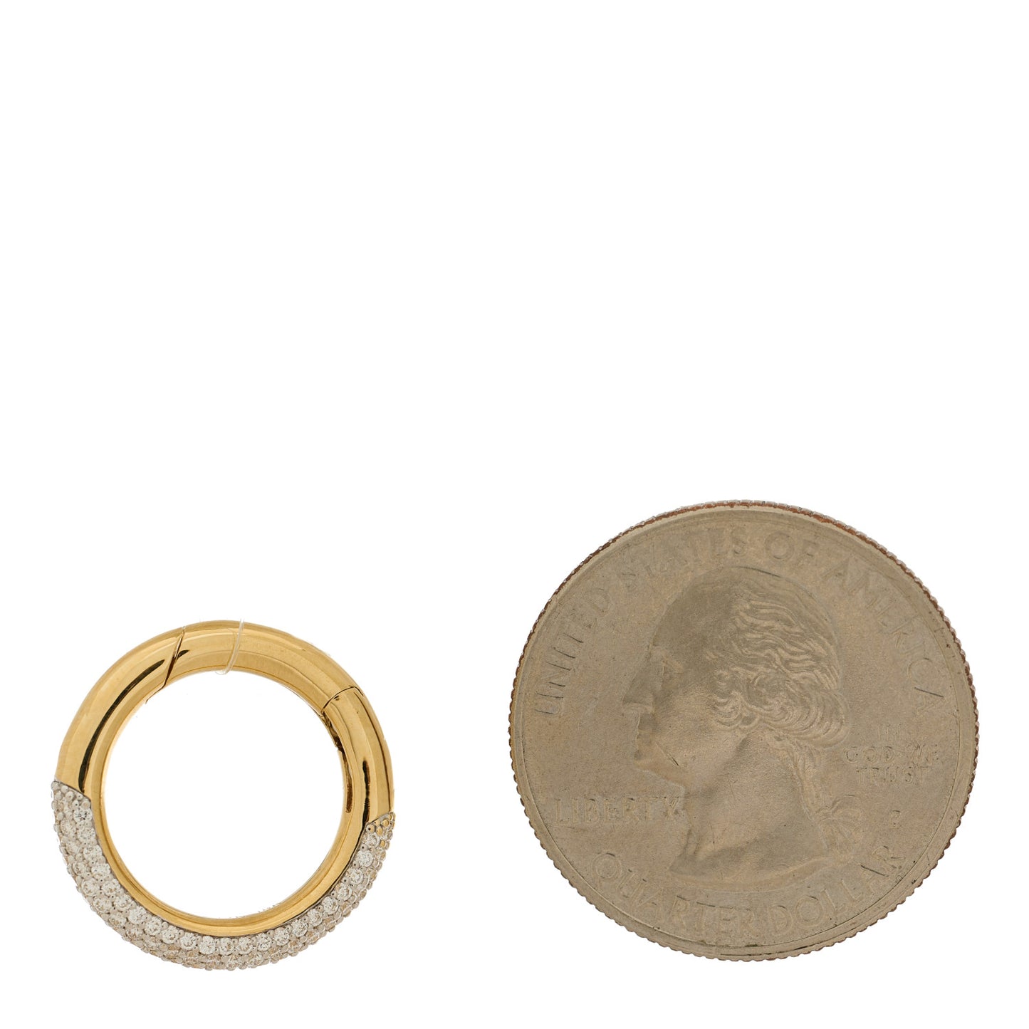 18K Yellow Gold Diamond Pave Annex Link