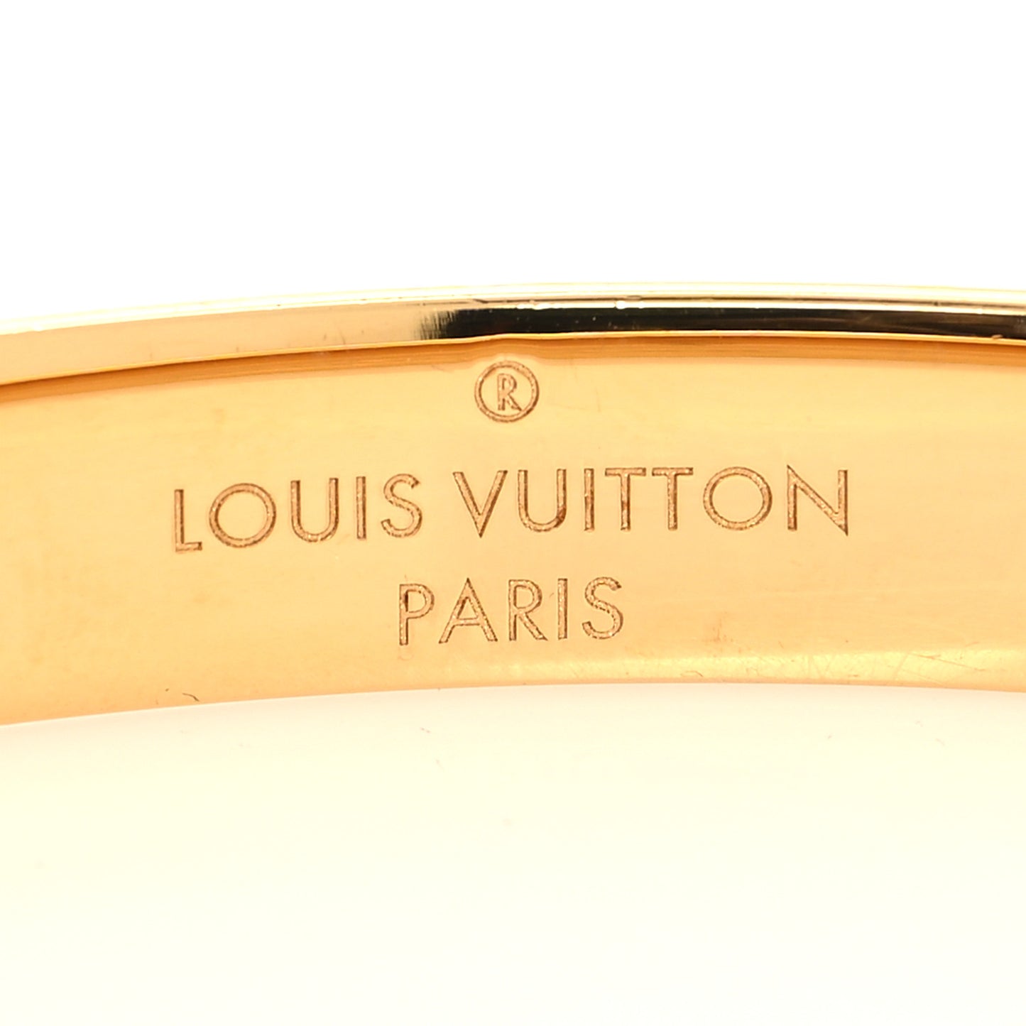 Brass Monogram Nanogram Cuff S Gold