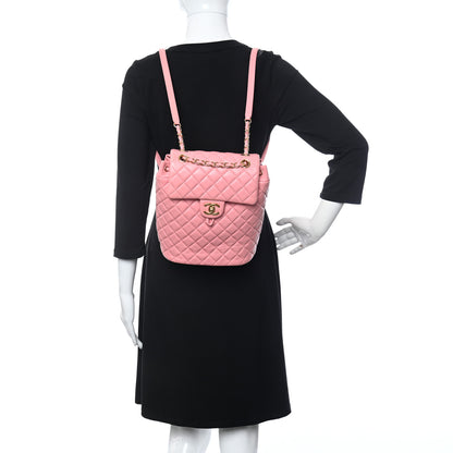 Chanel Lambskin Quilted Small Urban Spirit Backpack Pink 2 of 10