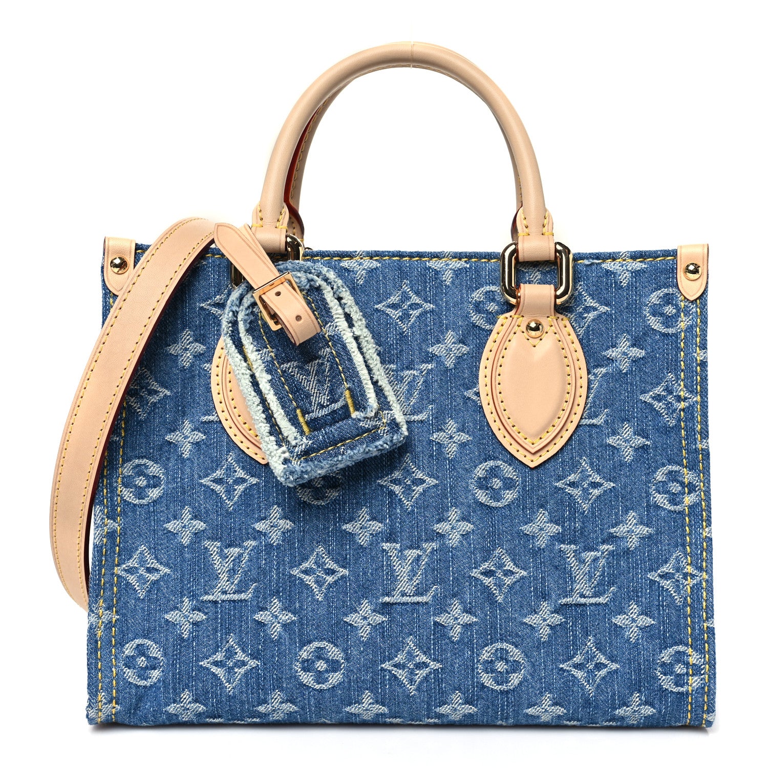Louis Vuitton Monogram Denim Onthego PM Blue 1 of 10