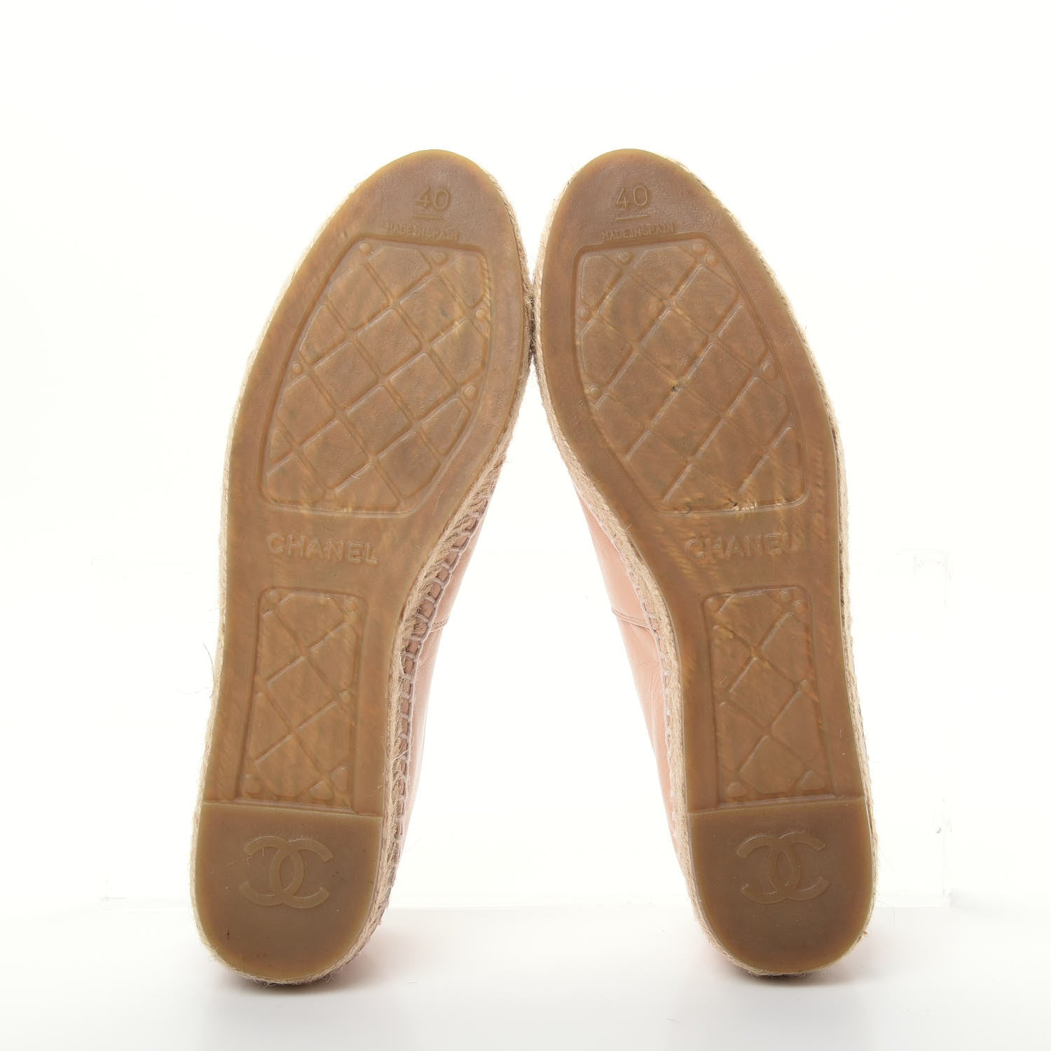 Chanel Lambskin CC Espadrilles 40 Beige 6 of 11