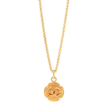 Chanel Metal CC Medallion Chain Necklace Gold 1 of 5