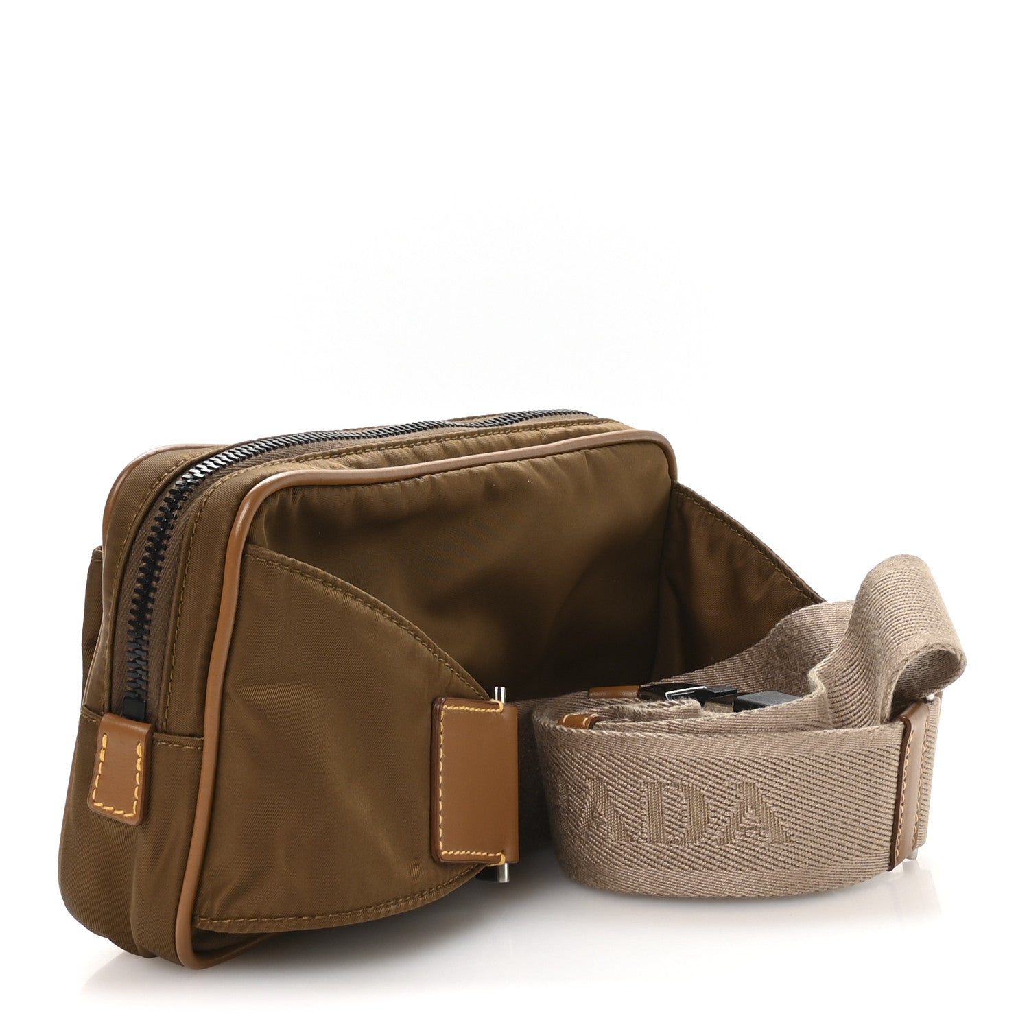 Prada Re-Nylon Spazzolato Belt Bag  Sughero 2 of 8