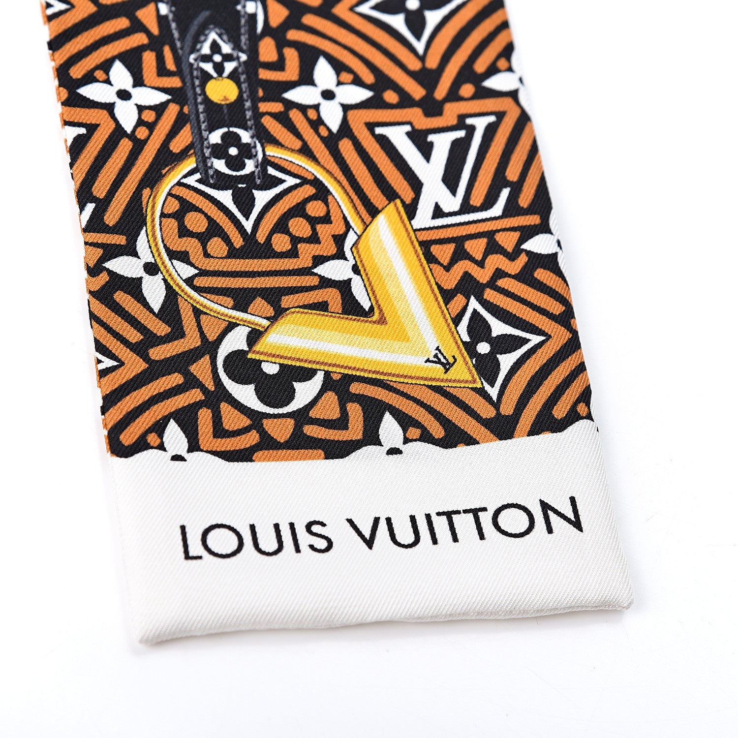 Louis Vuitton Silk Monogram Crafty Confidential Bandeau Caramel 2 of 4