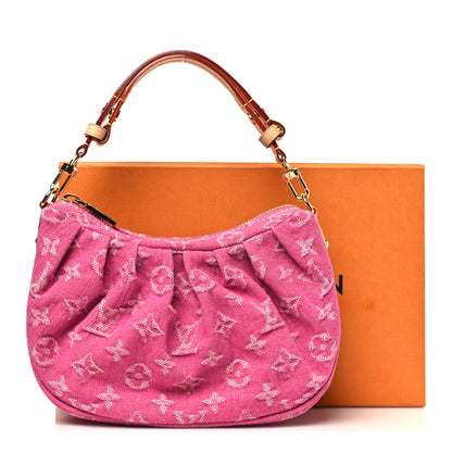 Louis Vuitton Monogram Denim Pochette Valley Fuchsia 10 of 10