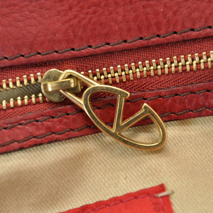 Valentino Garavani Leather Large Histoire Red 10 of 10