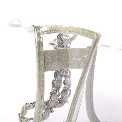Chanel Lambskin Vinyl Large Naked Flap Silver 6 of 9