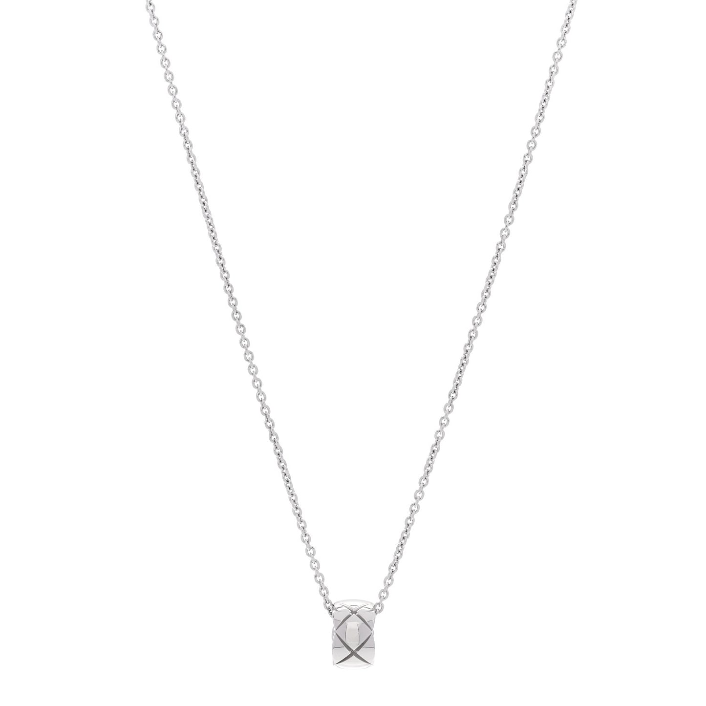 18K White Gold Coco Crush Pendant Necklace