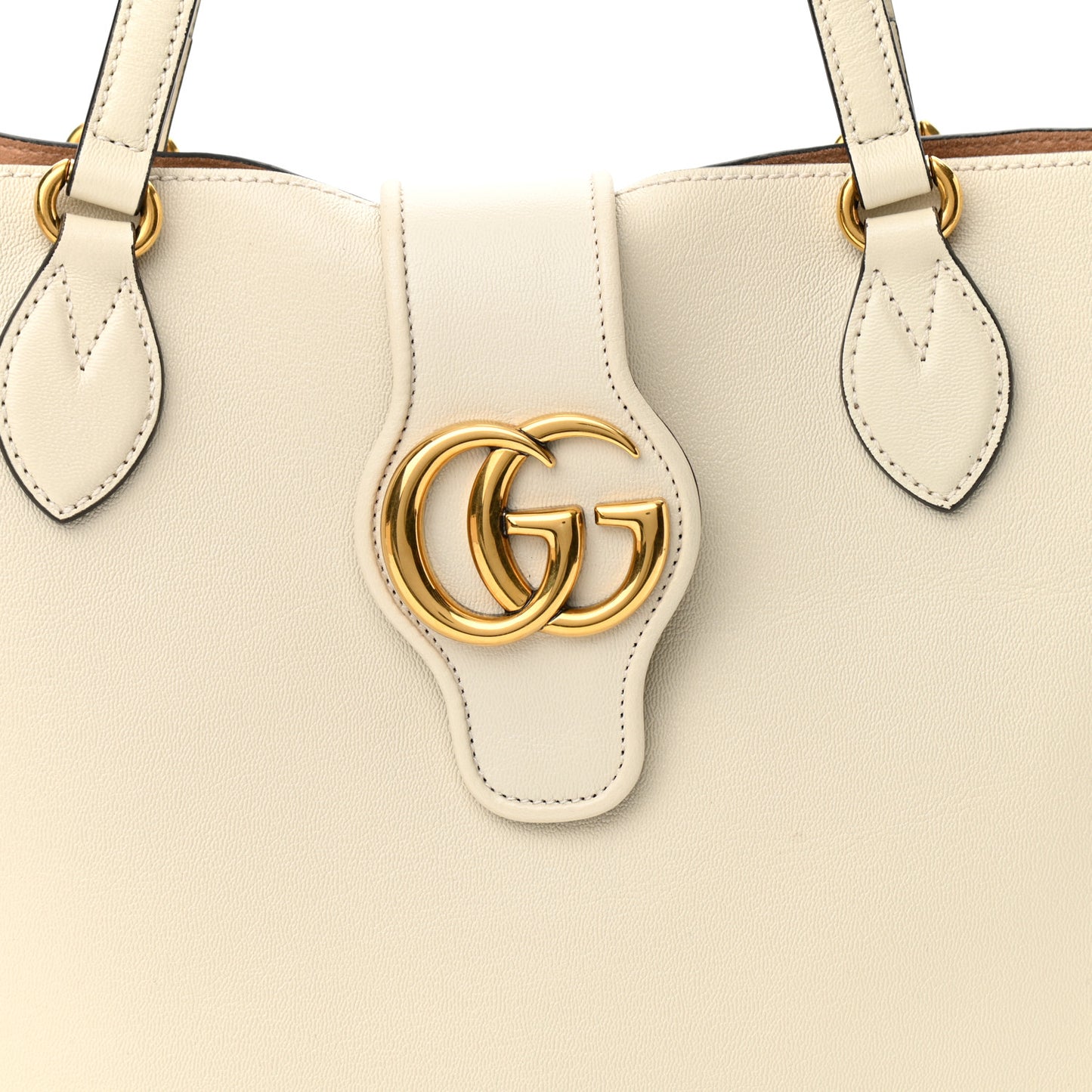 New Sakai Calfskin Lux Small Dahlia Tote Mystic White