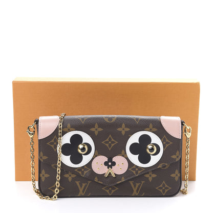 Louis Vuitton Monogram Valentine Dog Pochette Felicie Chain Wallet 12 of 12