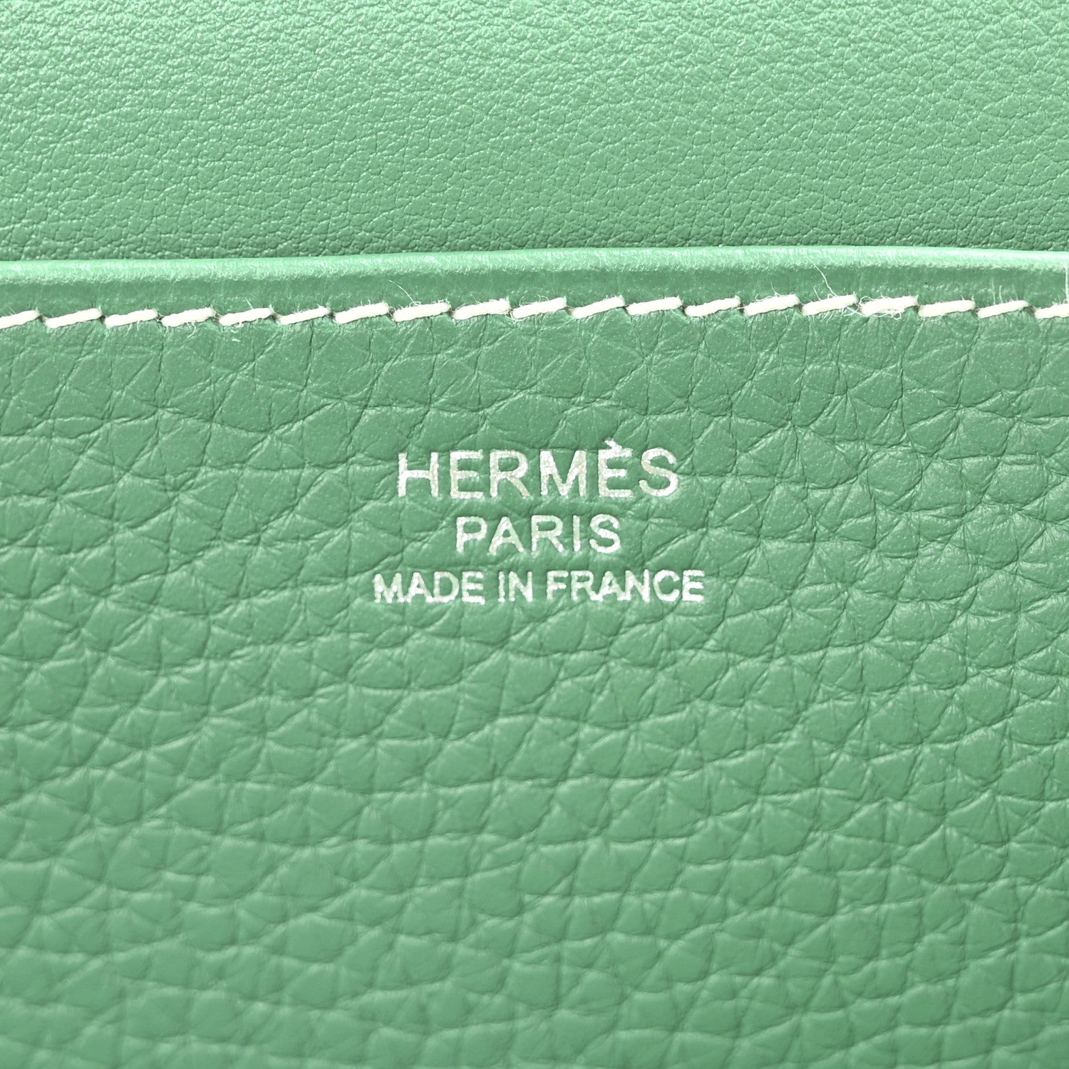 Hermes Taurillon Clemence Halzan 31 Malachite 6 of 10