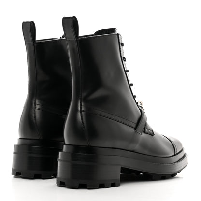 Hermes Glossed Calfskin Funk Ankle Boots 38 Black 4 of 9